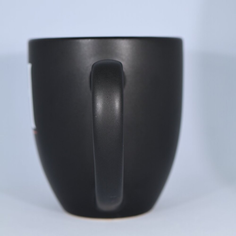 Ceramic Coffee Hot Chocolate Mug Large Letter "H" Monogram 16 OZ Cup Black & Red - Picture 2 of 6